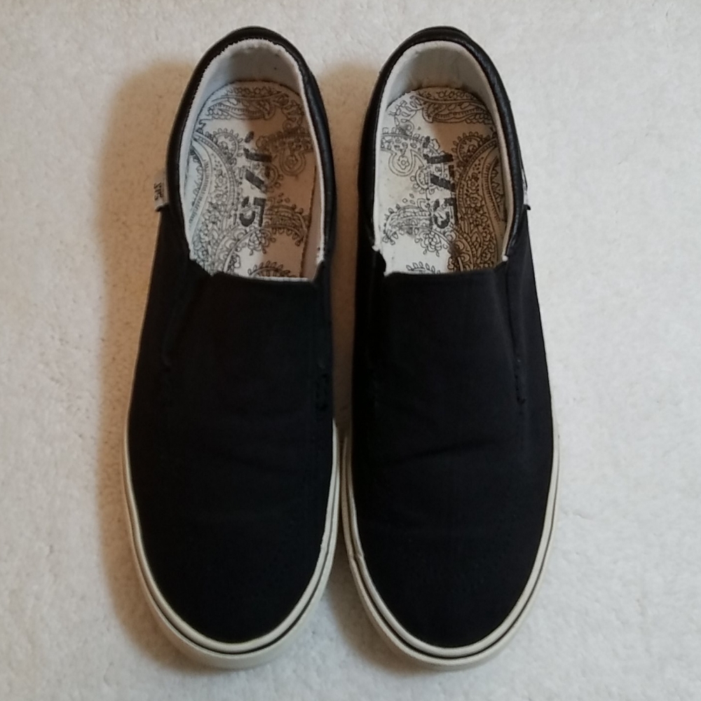 J75 Jump Black Canvas Sneakers